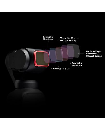 Нейтральный VND (ND4-32) фильтр DJI Osmo Pocket / Pocket 2 (PGYTECH P-19C-069), изображение 5 Нейтральный VND (ND4-32) фильтр DJI Osmo Pocket / Pocket 2 (PGYTECH P-19C-069), изображение 5