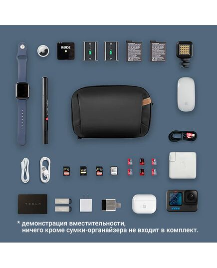 Сумка-органайзер Mini Tech Organizer (PGYTECH), Версия: Mini Tech Organizer, Цвет: Twilight Black, изображение 5