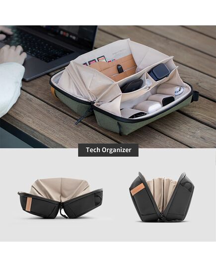 Сумка-органайзер Tech Organizer (PGYTECH), Версия: Tech Organizer, Цвет: Moss Green, изображение 3