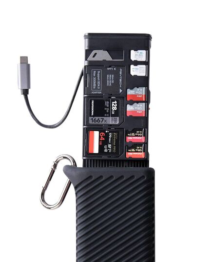 Высокоскоростной картридер CreateMate CFexpress CFE-A/SD (PGYTECH P-GM-164 / P-GM-168), Тип: CFE-A/SD, Цвет: Чёрный, изображение 3