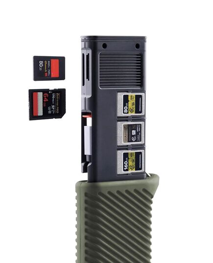 Высокоскоростной картридер CreateMate CFexpress CFE-A/SD (PGYTECH P-GM-164 / P-GM-168), Тип: CFE-A/SD, Цвет: Зелёный, изображение 2